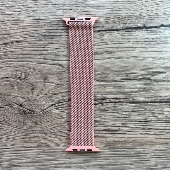 NEW BAND PINK Milanese Stainless For Apple Watch - Picture 2 of 5
